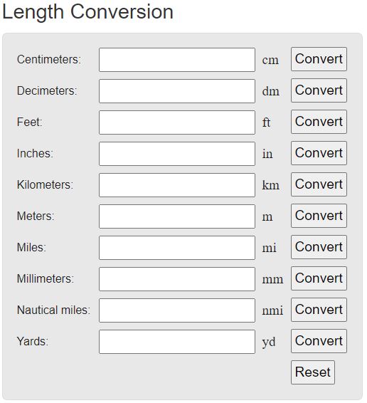 Conversion Calculator